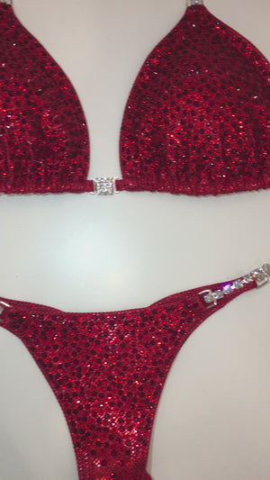 Ruby Red Customized Competition Suit