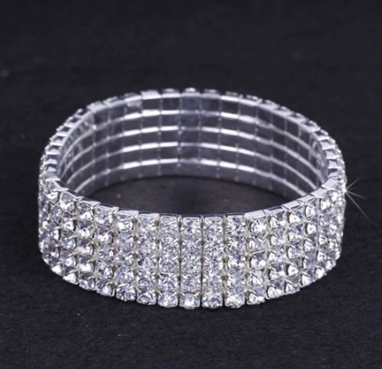 Vivian 5 Row Stretch Bracelet