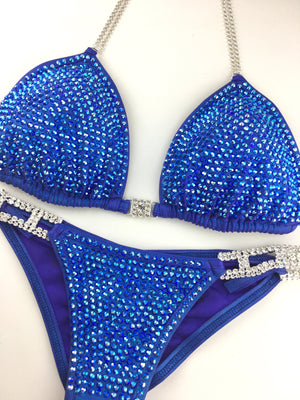 Vibrant Blue Fitness Competition Bikini Rental