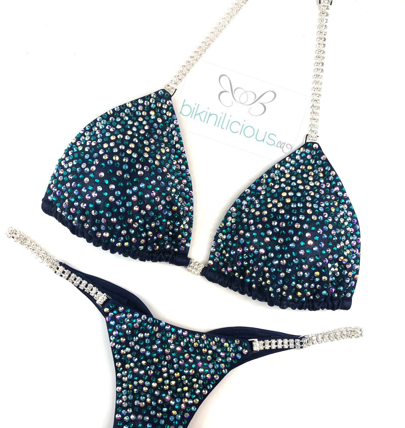 Navy Aqua Competition Bikini