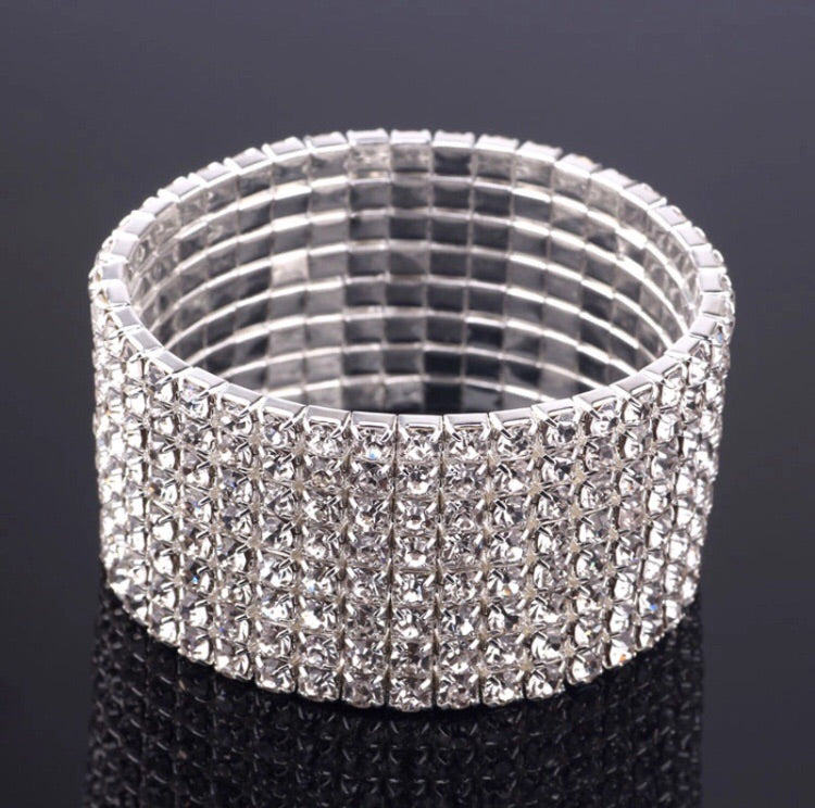 Taylor 8 Row Stretch Bracelet