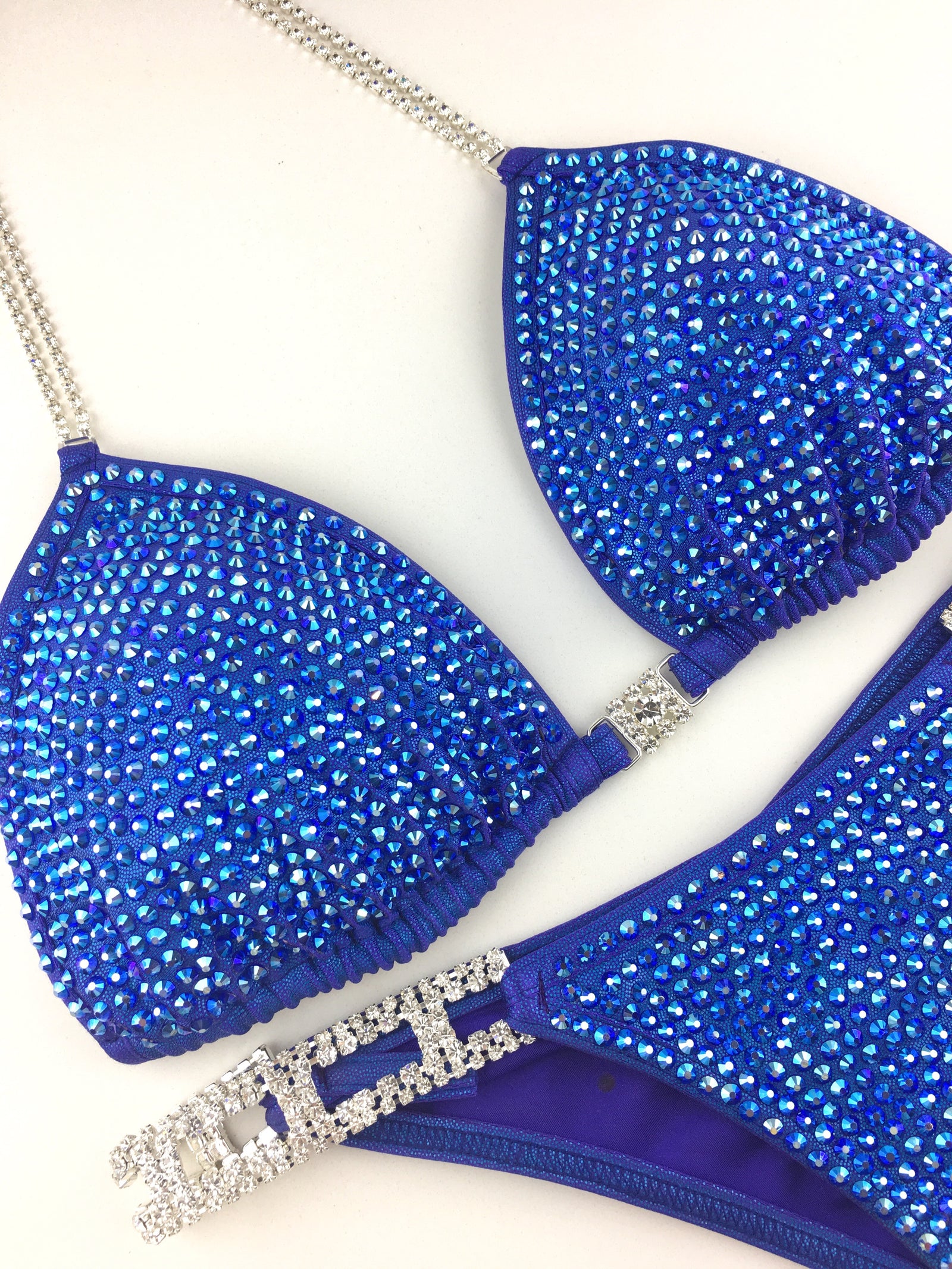 Vibrant Blue Fitness Competition Bikini Rental